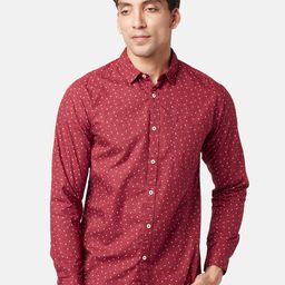 BYFORD by Pantaloons Me Slim Fit Micro Ditsy Printed Cotton Shirt-image-95