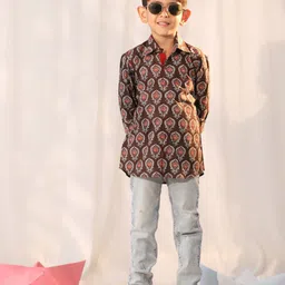 VASTRAMAY Boys Premium Opaque Printed Casual Shirt-picture-30