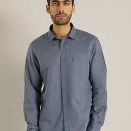 Indian Terrain Chiseled Slim Fit Floral Printed Pure Cotton Casual Shirt-image-27