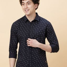 Being Human Slim Fit Opaque Printed Casual Shirt-image-74