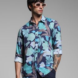 Jack & Jones Men Slim Fit Opaque Printed Casual Shirt-image-89