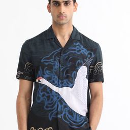 RARE RABBIT Men Tobal Slim Fit Graphic Printed Shirt-picture-22
