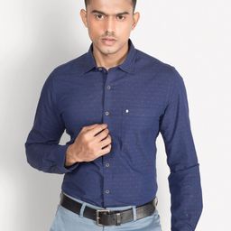 Turtle Men Relaxed Slim Fit Pure Cotton Formal Shirt-image-55