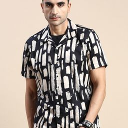 INVICTUS Club Abstract Printed Cotton Slim Fit Casual Shirt-picture-13
