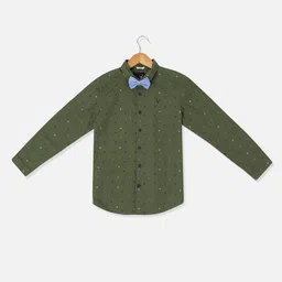 Allen Solly Junior Boys Slim Fit Micro Ditsy Printed Long Sleeves Casual Shirt-image-46