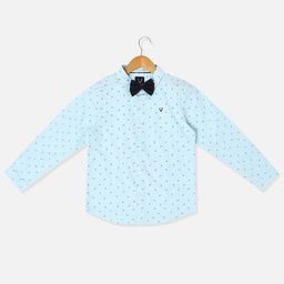 Allen Solly Junior Boys Slim Fit Geometric Printed Long Sleeves Casual Shirt-image-92