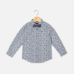 Allen Solly Junior Boys Slim Fit Opaque Printed Casual Shirt-picture-23