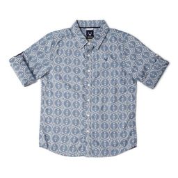 Allen Solly Junior Boys Slim Fit Opaque Ethnic Motifs Printed Casual Shirt-image-90
