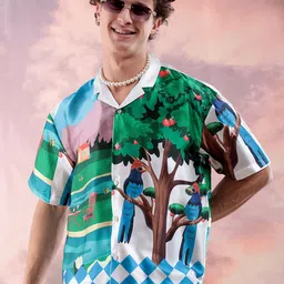 The Indian Garage Co Men Opaque Printed Casual Shirt-picture-9