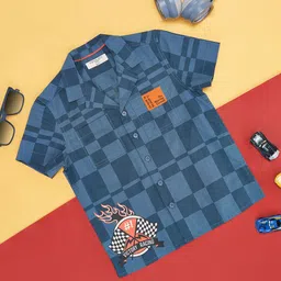 Pantaloons Junior Boys Printed Pure Cotton Casual Shirt-image-65