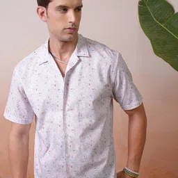 Locomotive Premium Printed Cuban Collar Relaxed Shirt-image-54