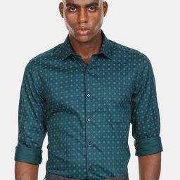 Arrow Men Green Opaque Printed Casual Shirt-picture-3