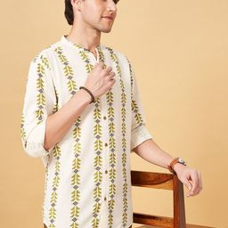 7 Alt by Pantaloons Geometric Printed Band Collar Casual Shirt-picture-1