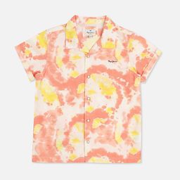 Pepe Jeans Boys Tie & Dye Printed Cuban Collar Cotton Casual Shirt-picture-49