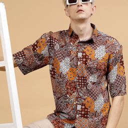 Rigo Slim Fit Printed Casual Shirt-image-57