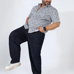 Instafab Plus Men Comfort Floral Opaque Printed Casual Shirt-image-87