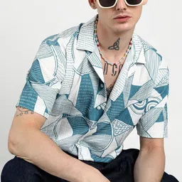 Campus Sutra Men Comfort Floral Opaque Printed Casual Shirt-picture-38