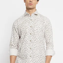 Duke Slim Fit Floral Printed Cotton Casual Shirt-image-59