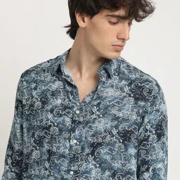 THE BEAR HOUSE Men Printed Slim Fit Casual Shirt-image-38