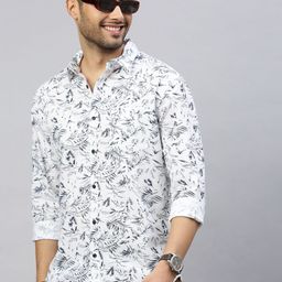 British Club Men Standard Slim Fit Floral Opaque Printed Casual Shirt-image-59