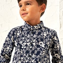 Angel & Rocket Boys Slim Fit Floral Opaque Printed Casual Shirt-image-42