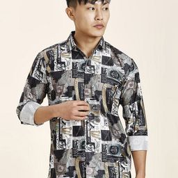 TRYBUY.IN Men Standard Opaque Printed Casual Shirt-image-44