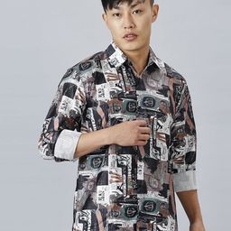 TRYBUY.IN Men Standard Opaque Printed Casual Shirt-image-69