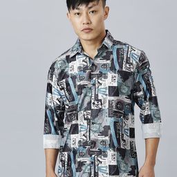TRYBUY.IN Men Standard Opaque Printed Casual Shirt-image-43