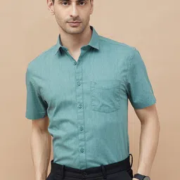 CODE by Lifestyle Men Cutaway Collar Abstract Printed Cotton Casual Shirt-picture-41