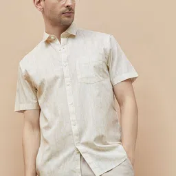 CODE by Lifestyle Men Cutaway Collar Abstract Printed Cotton Casual Shirt-image-41