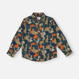 Pepe Jeans Boys Printed Pure Cotton Casual Shirt-image-52