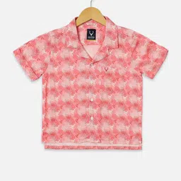Allen Solly Junior Boys Floral Printed Cuban Collar Casual Shirt-picture-5