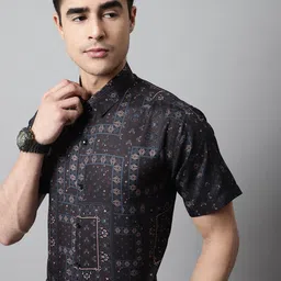 JAINISH Men Printed Cotton Formal Shirt-image-15