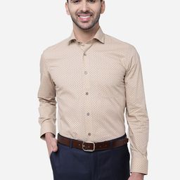 Greenfibre Micro Ditsy Printed Slim Fit Formal Shirt-image-24