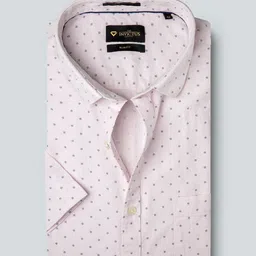 INVICTUS Men Pink & Blue Slim Fit Printed Sustainable Formal Shirt-picture-4