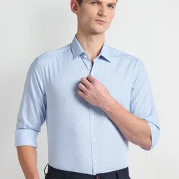 Arrow Slim Fit Opaque Printed Cotton Formal Shirt-picture-44