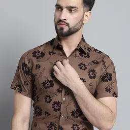 JAINISH Classic Floral Printed Formal Shirt-image-90