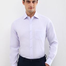 Allen Solly Sport Men Checked Spread Collar Pure Cotton Slim Fit Formal Shirt-image-52