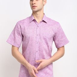 JAINISH Men Purple Cotton Casual Shirt-image-77