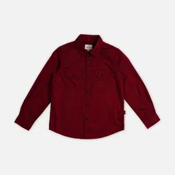 Pepe Jeans Boys Spread Collar Long Sleeve Pocket Cotton Casual Shirt-image-94