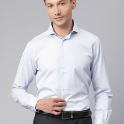 Matinique Men Blue Opaque Pure Cotton Formal Shirt-image-54