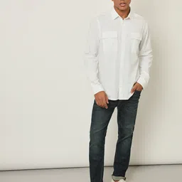 Lee Classic Casual Spread Collar Cotton Shirt-image-23