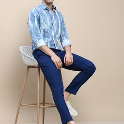 INVICTUS Sport Abstract Printed Slim Fit Opaque Cotton Casual Shirt-image-88