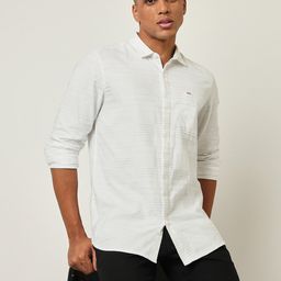 Lee Slim Fit Spread Collar Cotton Casual Shirt-image-67
