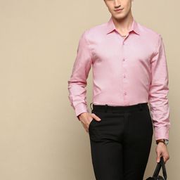 INVICTUS Spread Collar Standard Slim Fit Cotton Opaque Formal Shirt-image-68