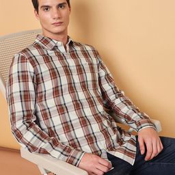Wrangler Tartan Checks Twill Cotton Casual Shirt-image-73