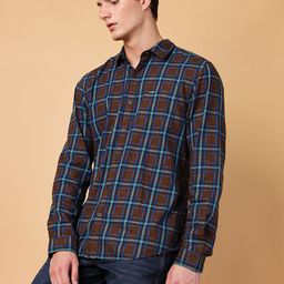 Wrangler Tartan Checked Regular Fit Pure Cotton Casual Shirt-picture-12