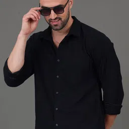 HERE&NOW Slim Fit Long Sleeves Spread Collar Casual Shirt-image-55