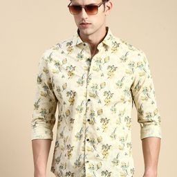 SHOWOFF Premium Slim Fit Floral Printed Cotton Casual Shirt-picture-35