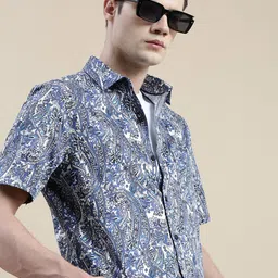 INVICTUS Men Printed Slim Fit Comfort Cotton Casual Shirt-image-14